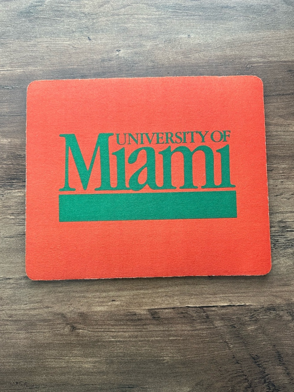 University of Miami Orange & Green Mouse Pad